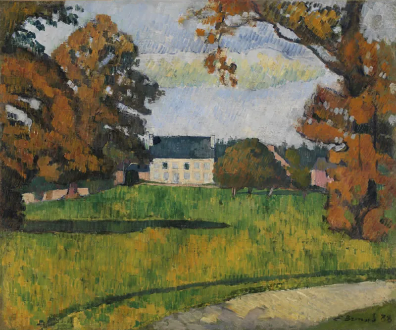 House at the bottom of a park